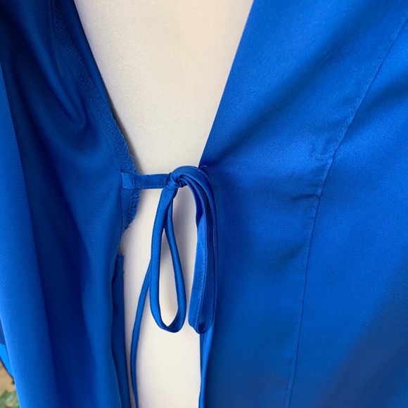 SOLD - Morgan Taylor Intimates Blue Robe Size S - Picture 3 of 7